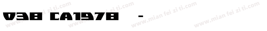 038 CA1978粗体字体转换